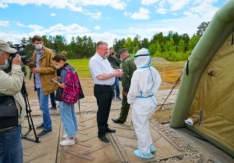 Полевой госпиталь для борьбы с Covid-19 развернули в Каштаке