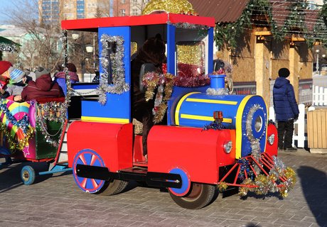 Рождественские гуляния на пл. Ленина в Чите