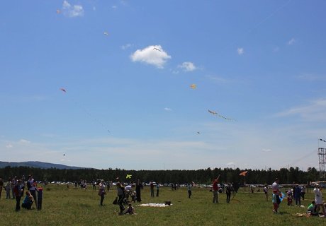 Фестиваль воздушных змеев в Чите