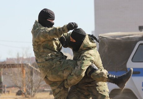 Показательные выступления ОМОНа «Коршун» в Чите