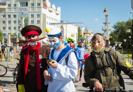 Невероятный велопарад на закрытии Забайкальского супермарафона