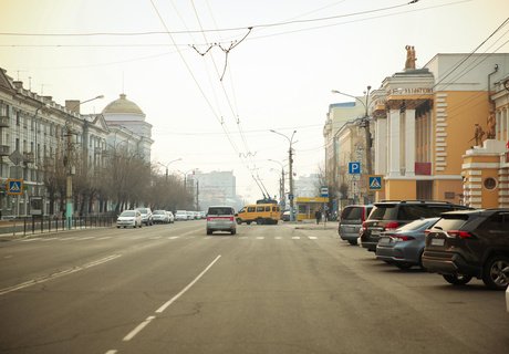 Чита в дыму лесных пожаров