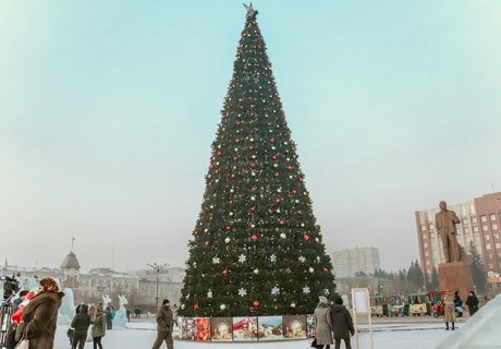 Хрупкая красота - ледовый городок открыли на площади Читы