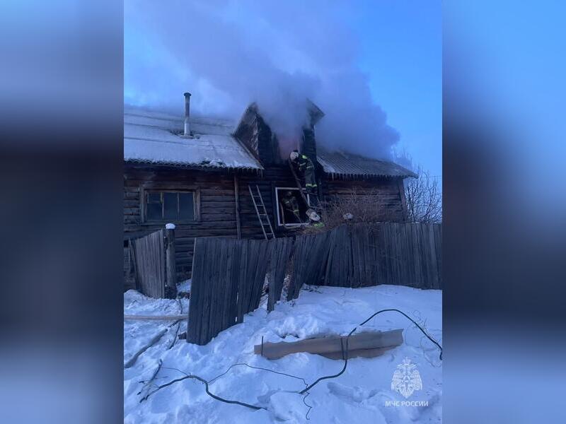 Две женщины погибли при пожаре жилого дома в селе Калга