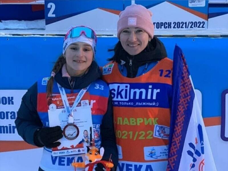 Юная биатлонистка из Забайкалья завоевала серебро на соревнованиях в Магнитогорске