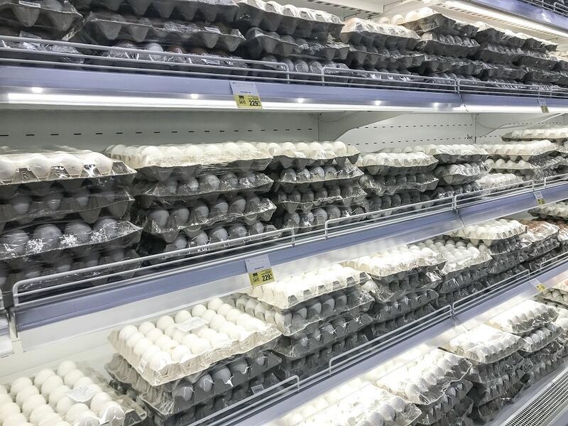 Цены на яйца снизились дважды за две недели