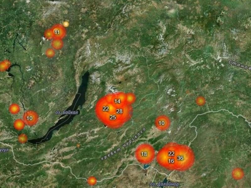 Карта пожаров красноярского края