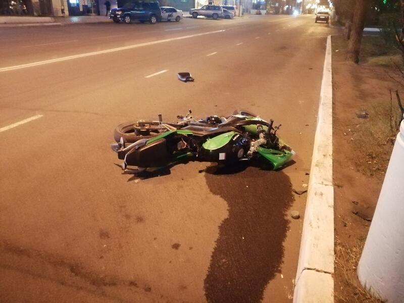 Двое читинцев попали под колёса мотоцикла