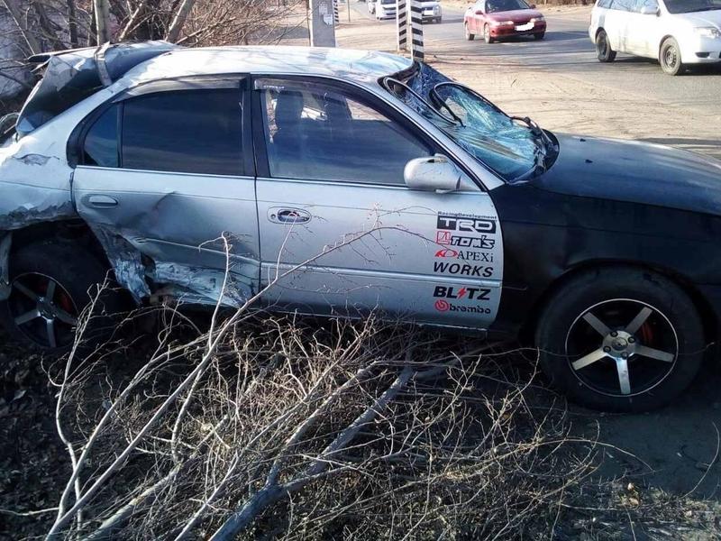 Водитель Toyota пострадал при столкновении двух иномарок в Чите