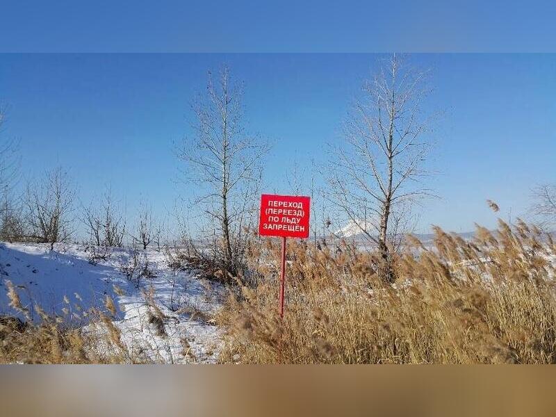 Запрещающие знаки установили на берегу Кенона