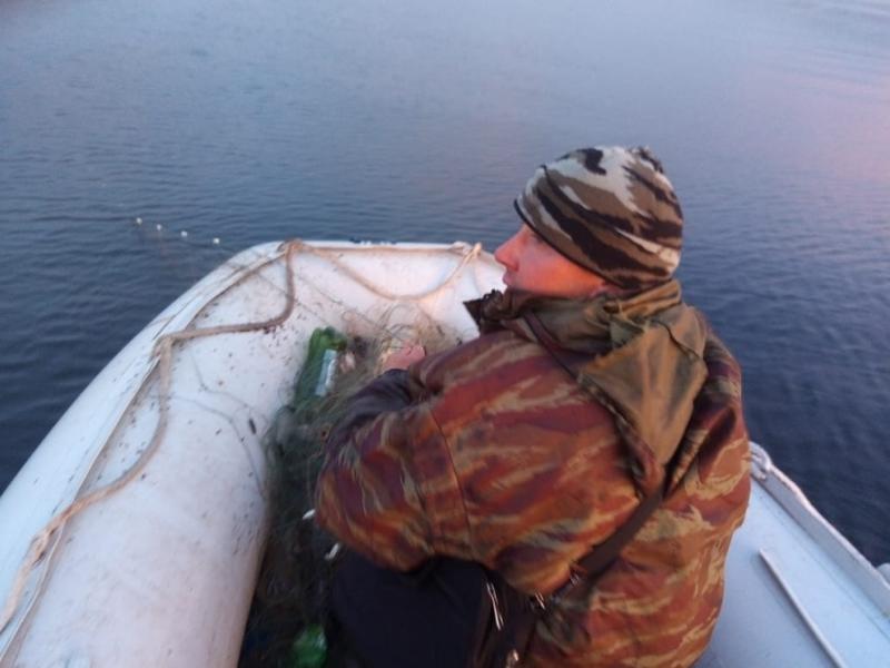 Брошенные рыболовные сети длинной 800 метров изъяли озера Арахлей