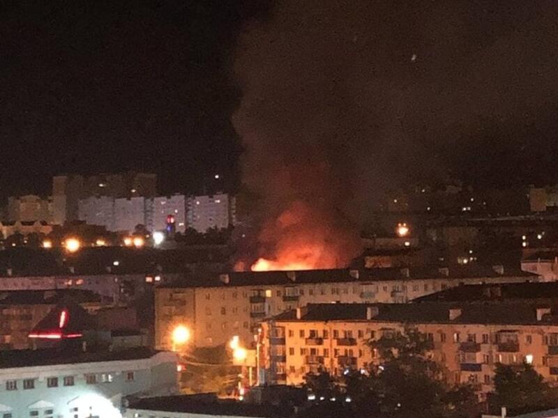Пожар в здании ЗабЖД в центре Читы потушен
