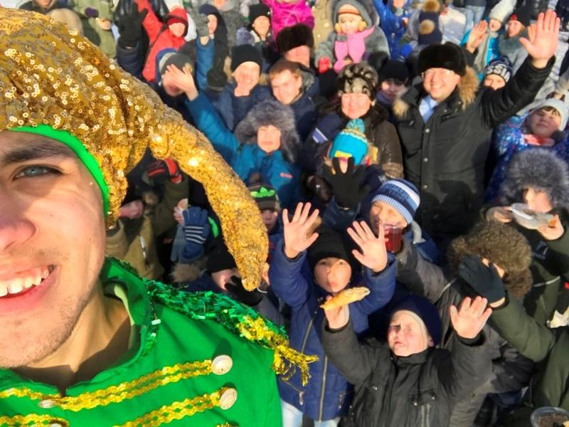 Депутат Катушев и жители Черновского района, провожая зиму, сделали массовое селфи
