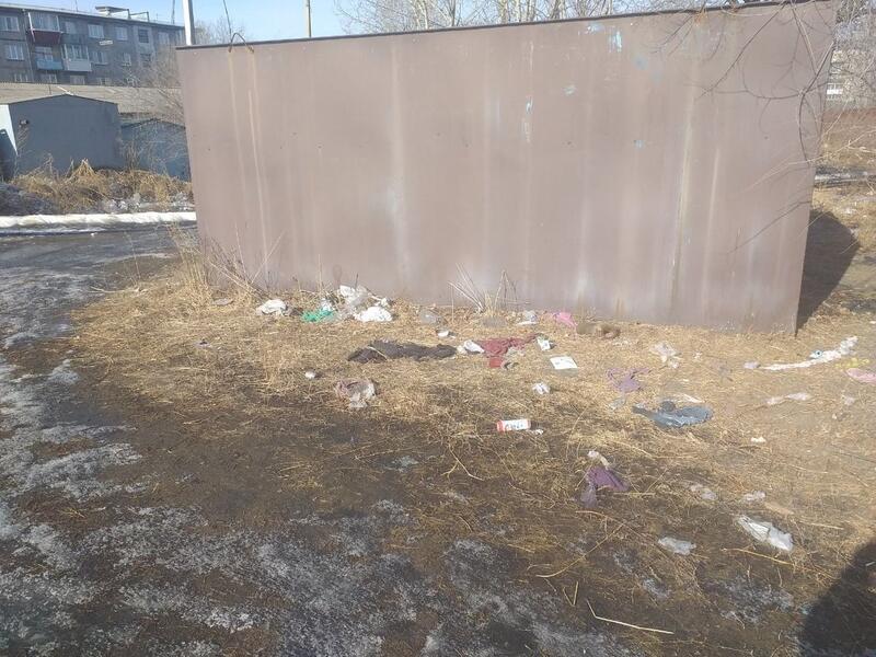 «Какая-то новая инсталляция»: жительница Песчанки о мусоре около школы №10