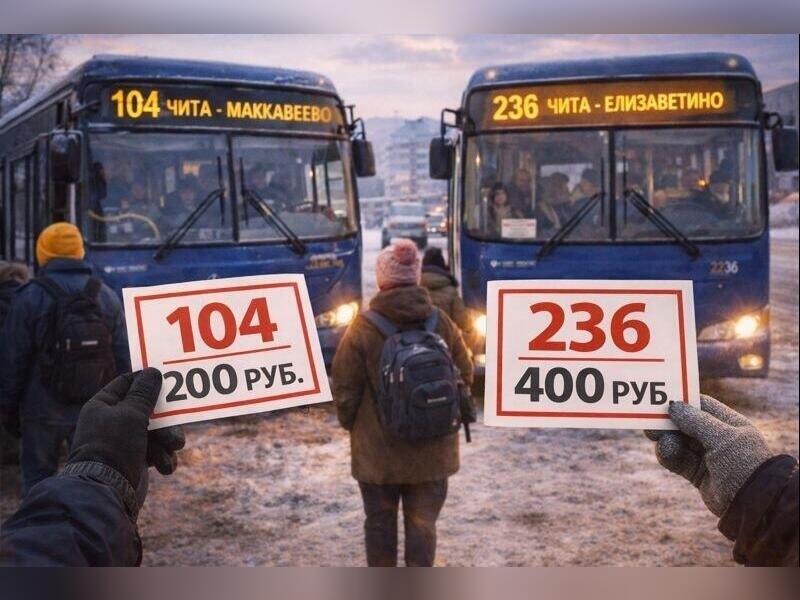 С 4 февраля подорожает проезд на двух пригородных маршрутах из Читы