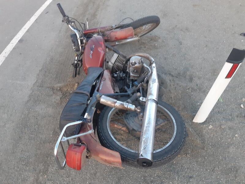 В Борзинском районе мотоциклист не справился с управлением