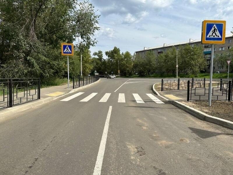 Ремонт улицы Крымской завершён в Чите