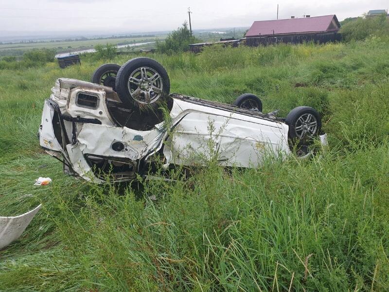Перевернутый автомобиль найден в районе посёлка Черновские
