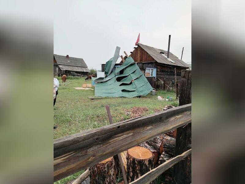 Ураган разгромил село в Забайкалье