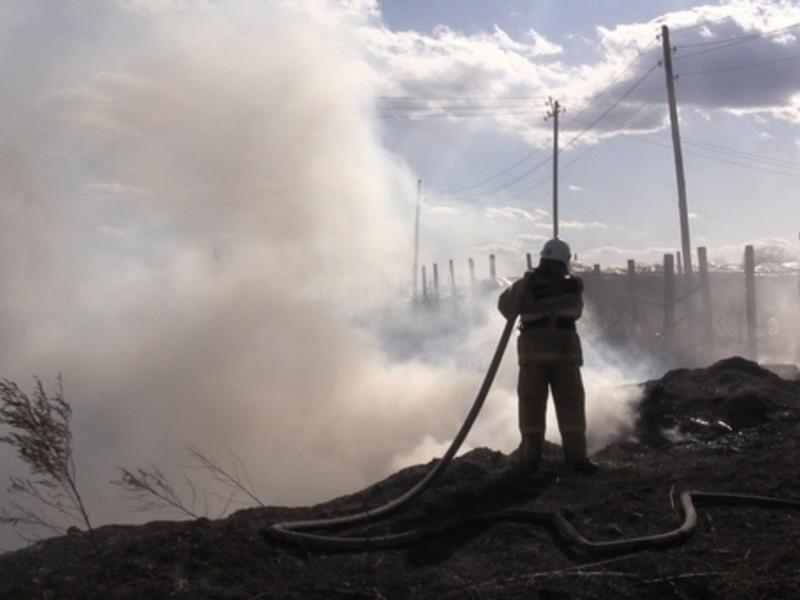 Военизированную пожарную команду задействовали на пожаре в Читинском районе