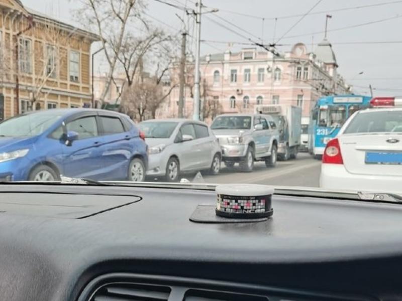Пять машин столкнулись возле площади Ленина в Чите