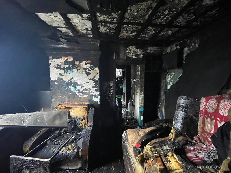 За одну ночь в Забайкалье произошло семь пожаров