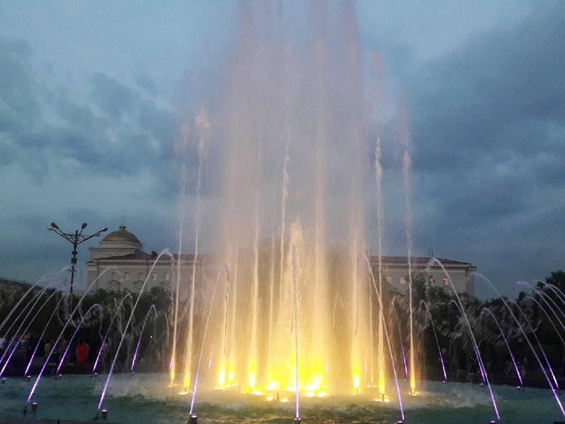 Музыкальный фонтан на площади Ленина в Чите перестанет работать 15 сентября