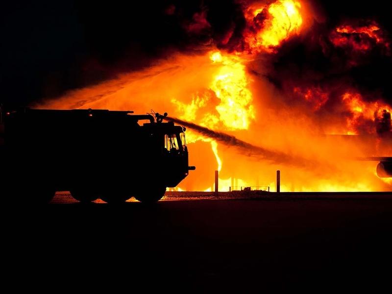 Сторож пострадал при пожаре гаражного кооператива в Домне Читинского района