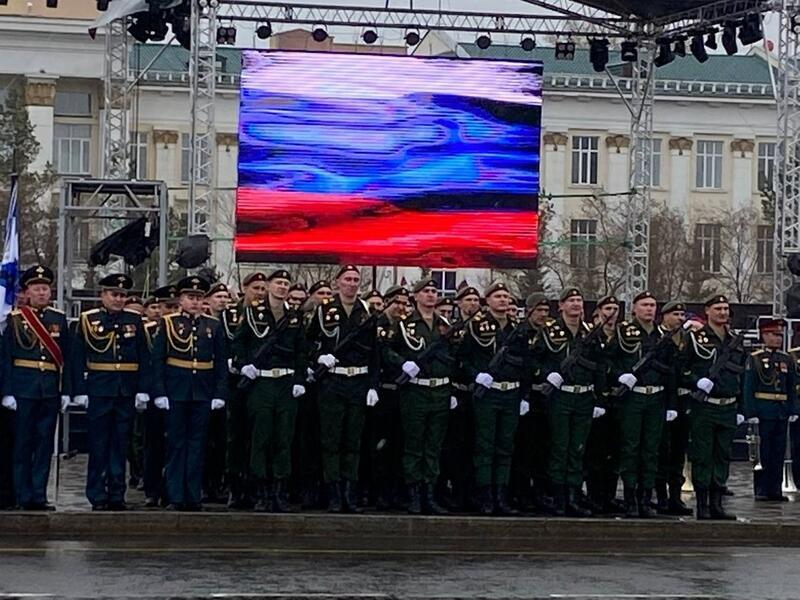 В Чите начался военный парад, посвященный Дню Победы