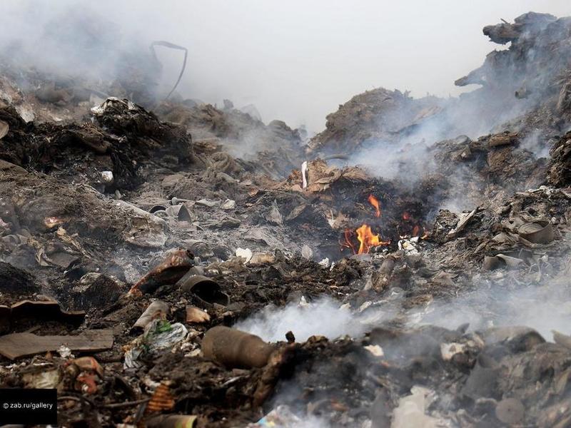 Пожарные выехали на возгорание мусора в двух местах Читы