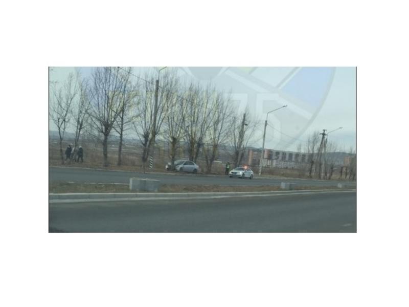 Водитель Toyota Fielder влетел в дерево на проспекте Жукова в Чите