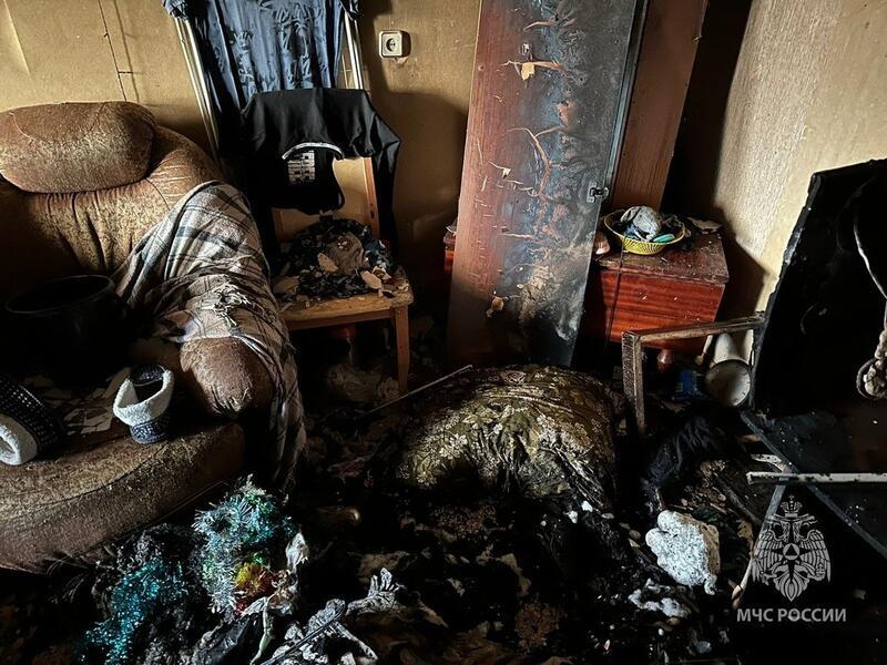 Пьяный курильщик устроил пожар в жилом доме