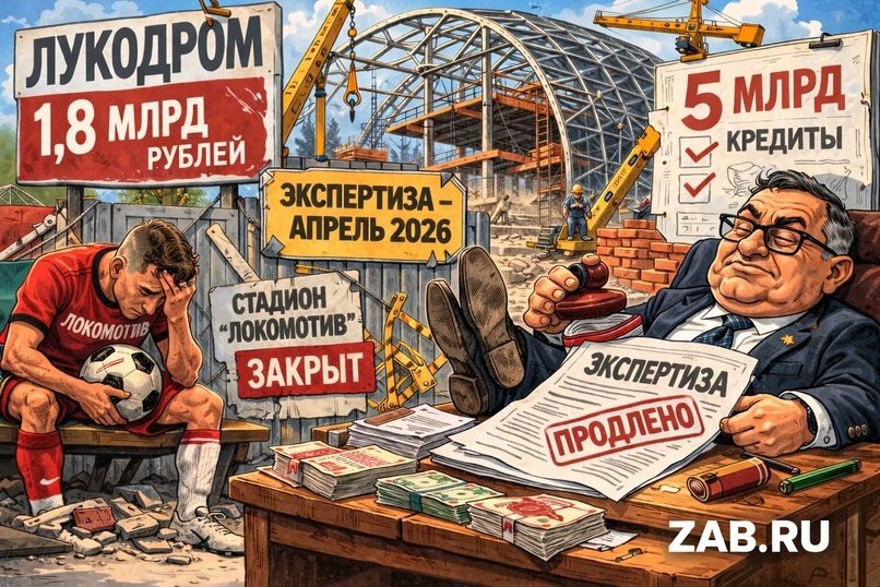 Лукодром без экспертизы. В Чите уже строят каркас здания, пока проект ещё «готовится»