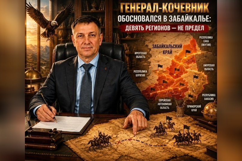 Генерал-кочевник обосновался в Забайкалье: девять регионов - не предел