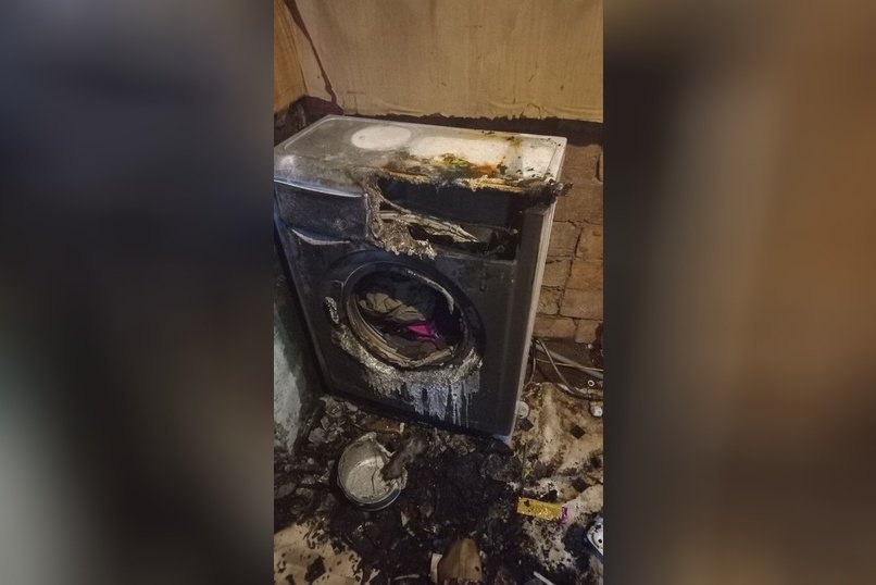 В одной из квартир Могочи взорвалась стиральная машинка