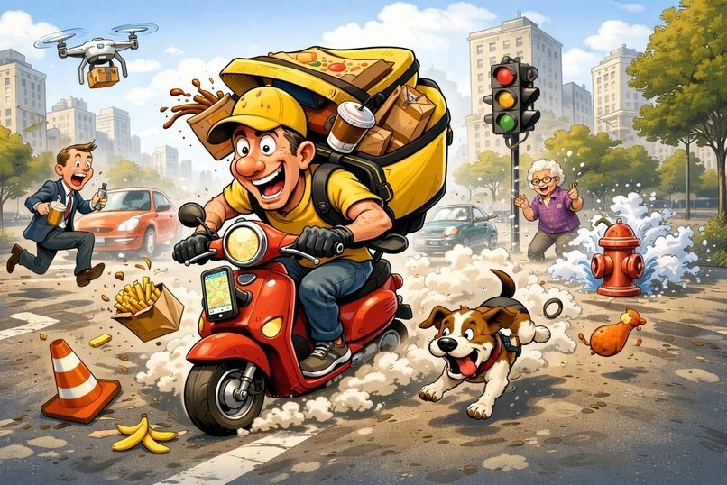 Курьеров обяжут получать разрешения и сдавать экзамены по ПДД