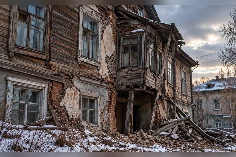 Угроза обрушения: в Чите ввели режим повышенной готовности из-за четырёх аварийных домов