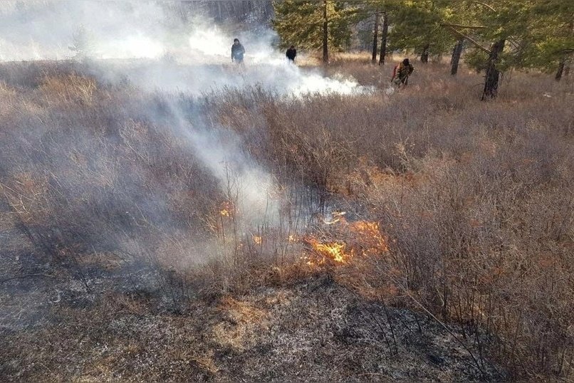 В Краснокаменском районе произошёл самый крупный за сутки пожар