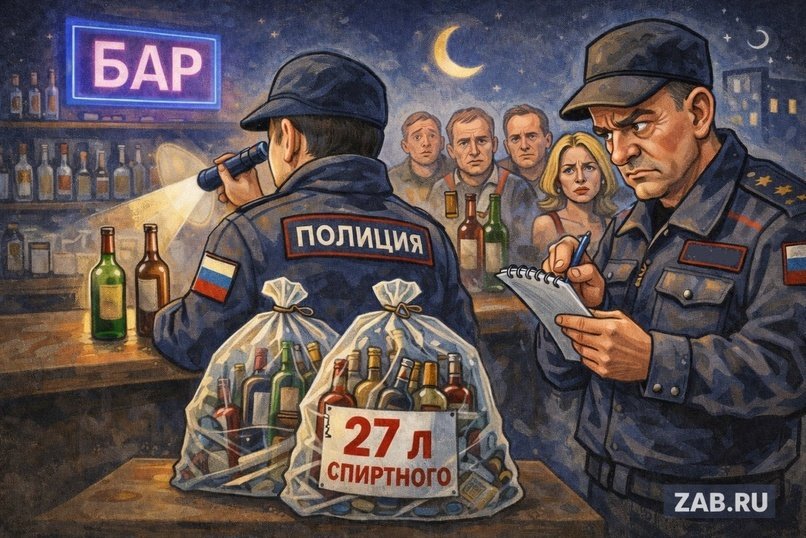 В Чите полицейские выявили нарушения в период запрета продажи алкоголя