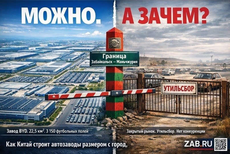 Завод размером с треть Краснокаменска: пока Россия душит импорт утильсбором, Китай строит автогиганты