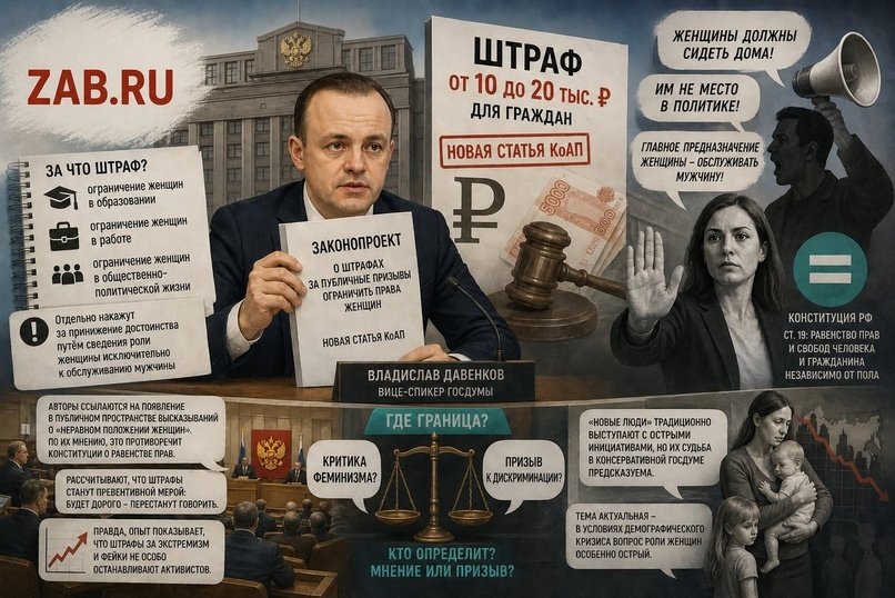 В Госдуме предложили наказывать рублём за дискриминацию женщин