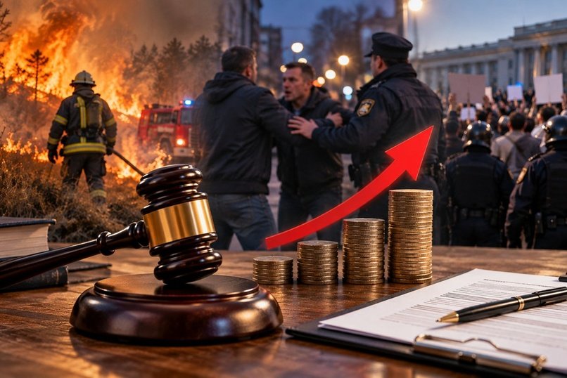 Штрафы за хулиганство и пожары удвоят: власти решили, что старые суммы больше не работают