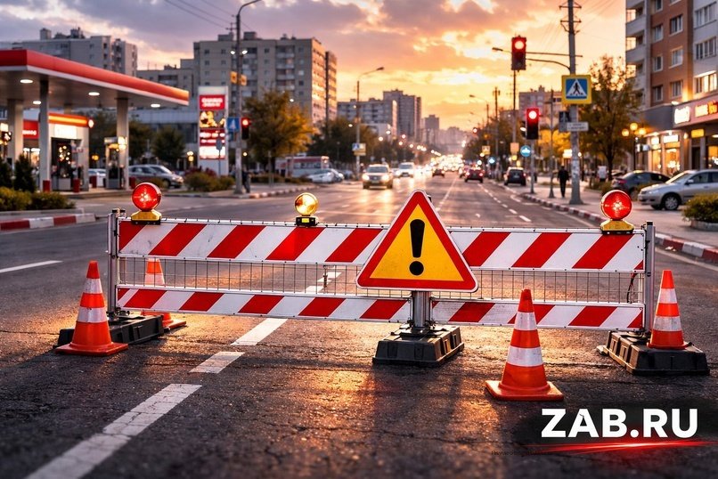 Срок ремонта на улице Кастринской в Чите продлён до 31 марта