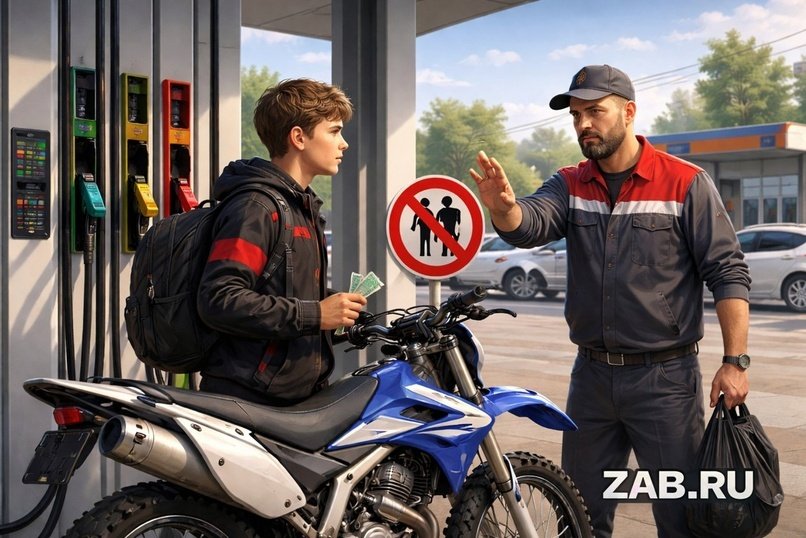 В регионе могут запретить подавать бензин подросткам