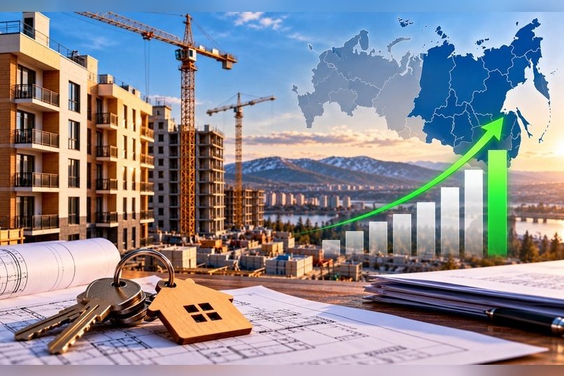 Дальневосточная ипотека разгоняет стройку: в ДФО ввод жилья вырос на 38%