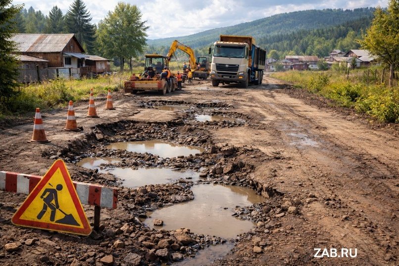 Дороги в Забайкалье в ямах: в Аксеново-Зиловском обещают ремонт к 2026 году