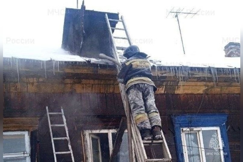 Пожар произошел в многоквартирном доме Читы