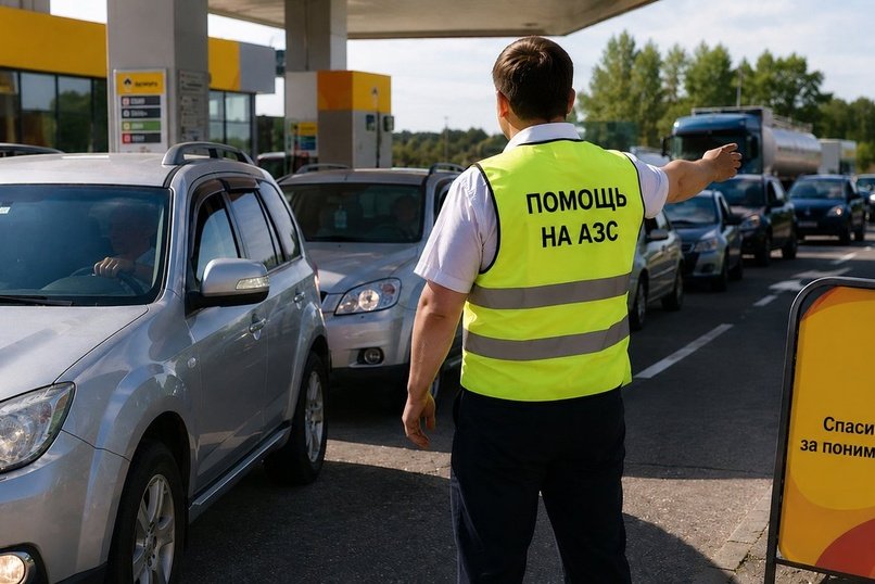 Чиновники в Забайкалье вышли на заправки и регулируют очереди