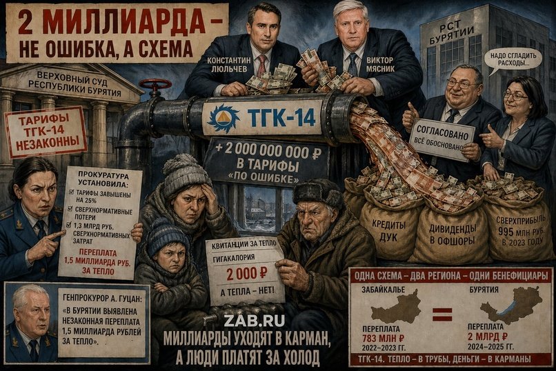 ТГК-14 и «бурятский котёл»: те же владельцы, те же схемы, ещё 2 миллиарда