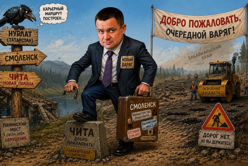 Транзитный чиновник: новый директор «Забавтодора» приехал из Смоленска